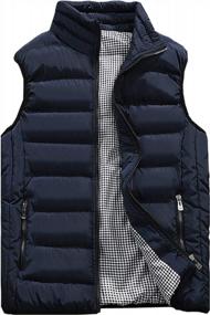 img 4 attached to Stay Warm In Style: Vcansion Men'S Outdoor Padded Jacket Vest