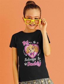 img 1 attached to 👚 Toddler Girl Patrol Belongs Fitted T-Shirt: Trendy Tops, Tees & Blouses