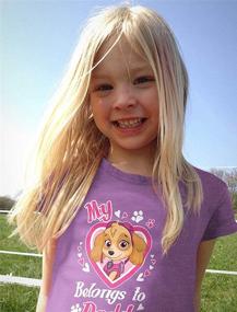 img 2 attached to 👚 Toddler Girl Patrol Belongs Fitted T-Shirt: Trendy Tops, Tees & Blouses