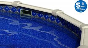 img 3 attached to Upgrade Your Above-Ground Pool With Smartline Crystal Tile Liner - 28Ft, Strong & Durable 20 Gauge Vinyl For Steel-Sided Pools