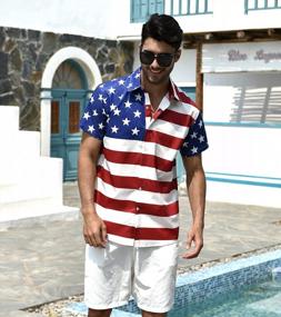 img 1 attached to Stay Cool In Style With Fanient Men'S 3D Print Hawaiian Shirt - Perfect For Summer!
