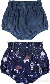 img 4 attached to 💐 AYIYO 2pcs Baby Infant Bloomer Shorts: Adorable Floral Dots Harem Pants for Boys & Girls!