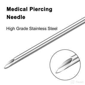 img 3 attached to 💉 Stainless Steel Sterile Disposable Piercing Needles for Personal Care