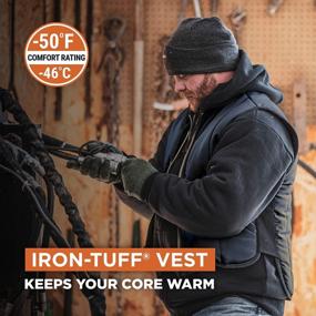 img 3 attached to RefrigiWear Iron-Tuff Water-Resistant Insulated Vest - Comfort Rating Of -50°F For Extreme Cold Weather Protection