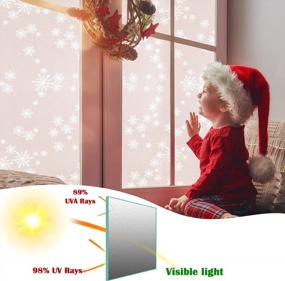 img 2 attached to Transform Your Windows Into A Winter Wonderland With Niviy Privacy Window Film – Snowflake Decorations, Heat Control And No Adhesive Needed!