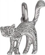 sterling silver cat pendant logo