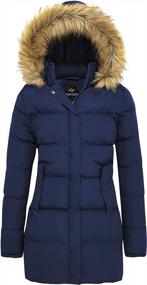 img 4 attached to Женское зимнее пальто FARVALUE: утепленная пуховая куртка со съемным меховым капюшоном, теплая и уютная