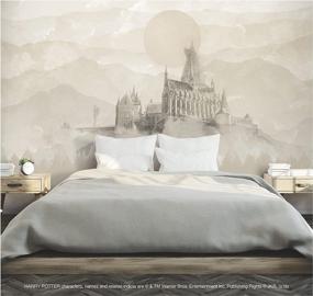 img 1 attached to Hogwarts Castle Peel And Stick Wallpaper Mural By RoomMates RMK12279M - Perfect For Harry Potter Fans!
