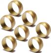 ltwfitting 5/8-inch brass compression sleeves ferrules, brass compression fitting(pack of 50) logo