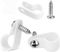 lokman 50 pack 1/2 inch rope light p-style mounting clips with compatible stainless steel pan head phillips screws logo