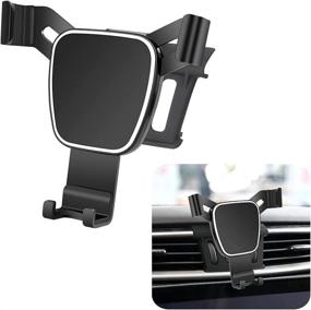 img 4 attached to 🚗 LUNQIN Car Phone Holder for Nissan Murano 2015-2020 - Auto Accessories Navigation Bracket for Interior Décor, Mobile Cell Phone Mount