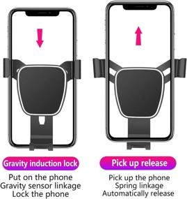 img 2 attached to 🚗 LUNQIN Car Phone Holder for Nissan Murano 2015-2020 - Auto Accessories Navigation Bracket for Interior Décor, Mobile Cell Phone Mount