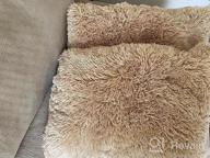 img 1 attached to Add A Touch Of Cozy Luxury With XeGe'S Shaggy Fluffy Faux Fur Pillow Covers In Gorgeous Purple Ombre - Perfect For Bed, Couch Or Living Room Decor review by Ethan Dualimace