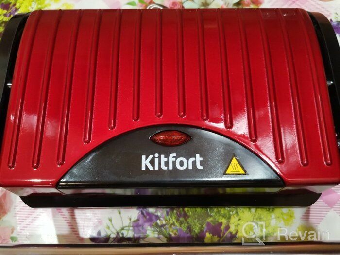 img 1 attached to Sandwich maker Kitfort KT-1609 Panini Maker, red review by Gabriela Gawryszewsk ᠌