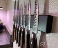 img 1 attached to 16Inch Stainless Steel Magnetic Knife Holder - Strong Powerful Storage Display Organizer For Wall Mounted Kitchen Bar review by Charles Long