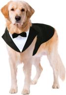 kuoser dog tuxedo wedding suit and bandana set, formal attire for large and medium dogs - golden retrievers, samoyeds, bulldogs логотип