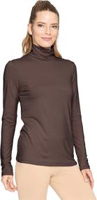 img 4 attached to Womens Ultra Sleeve Turtleneck Orange Women's Clothing at Lingerie, Sleep & Lounge