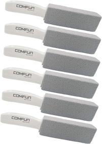 img 4 attached to 🧼 Pumice Stone with Handle - Toilet Cleaning Pack of 6 by Comfun