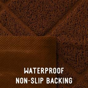 img 1 attached to 🐾 Downtown Pet Supply - Kitty Litter Mat - Efficient Cat Litter Trapper - Convenient Cat Supplies - Cushioned, Non-Slip Mat for Litter Box - Waterproof Cat Mat for All Litter Types - Brown - Small - 15.5 in x 23 in