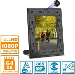 img 3 attached to 2020 NuCam Yieye WiFi Photo Frame Spy Camera With 1080P Full HD, 64GB Card, 365-Day Standby Battery, Night Vision, And Instant Alerts For Superior Home/Office Security Surveillance