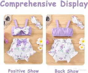 img 3 attached to Newborn Swimsuit Outfits Sunflower Sunflower 3Pcs Apparel & Accessories Baby Boys and Clothing