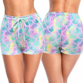 img 4 attached to SHEKINI Women'S Swim Shorts: Stylish Printed Board Shorts For Summer Beach Fun!