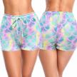 shekini women's swim shorts: stylish printed board shorts for summer beach fun! logo