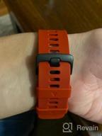 img 1 attached to Garmin Forerunner 35 Band Soft Silicone Replacement Watch Strap - Compatible With NotoCity Smartwatch review by David Alvarado