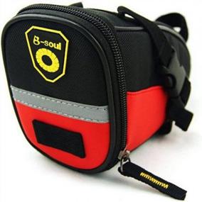 img 4 attached to SponEED Велосипедная седельная сумка с задними карманами для велосипедных инструментов — доступна в 6 цветах