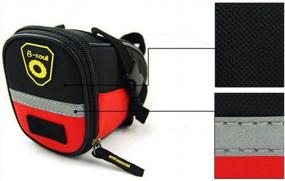 img 2 attached to SponEED Велосипедная седельная сумка с задними карманами для велосипедных инструментов — доступна в 6 цветах