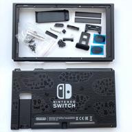 housing shell replacement kit with backplate case and middle frame for nintendo switch 2019 2020 model hac-001(-01) logo