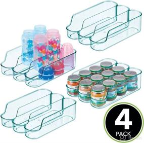 img 3 attached to 🍽️ Organize and Store Kitchen Supplies with the MDesign Plastic Kitchen Storage Set - Perfect for Kids' Home!