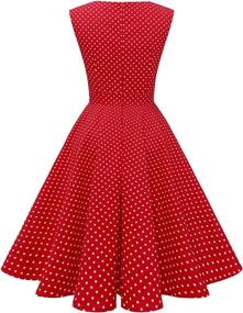 img 2 attached to 👗 Dressystar Vintage Cocktail Rockabilly Black White DotA Dresses for Women – Clothing Collection