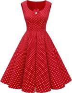 👗 dressystar vintage cocktail rockabilly black white dota dresses for women – clothing collection logo