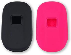 img 1 attached to Autobase Silicone Key Fob Cover For 2022 Honda Civic Accord 2023 HR-V Sport SI EX EX-L Touring