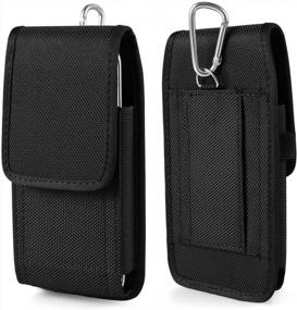 img 4 attached to Protect Your IPhone 8/7/6/6S With Kingsource'S Heavy Duty Vertical Holster Pouch