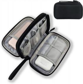 img 4 attached to 📱 Waterproof Hard Drive Case & Charger Bag - Portable Electronics Organizer for USB Flash Drives, Cables, and Chargers (Black)