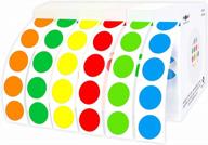 organize with ease: parlaim 6000 color code dot stickers in a dispenser box for office and learning - 1/2 inch round labels for toddlers logo