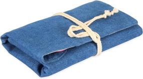 img 3 attached to Luxja Knitting Needles Organizer, сумка на колесиках для вязальных спиц (до 10 дюймов), крючки и аксессуары для вязания (аксессуары в комплект не входят), синий