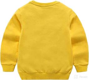 img 2 attached to 👕 HAXICO Unisex Kids Solid Cotton Thin Pullover Sweatshirt T-Shirt Toddler Baby Crewneck Long Sleeve Tops Blouse