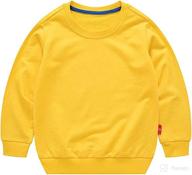 👕 haxico unisex kids solid cotton thin pullover sweatshirt t-shirt toddler baby crewneck long sleeve tops blouse logo