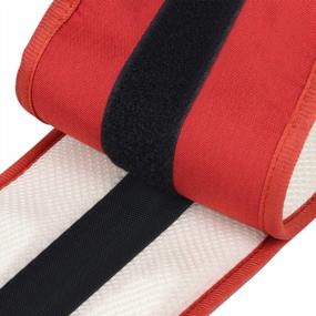 img 3 attached to Red Infant Hip Seat Belt With Waist Stool Strap - ThreeH Toddler Seat Carrier BC10, Ideal For Outdoor Use