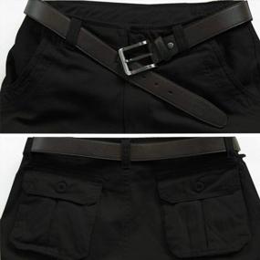 img 1 attached to Stay Comfortable And Stylish Outdoors With AKARMY Men'S Casual Cargo Shorts