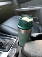 img 2 attached to Stanley Classic Trigger Action Travel Mug - 12, 16, 20 oz – Hot &amp; Cold Thermos – Double Wall Vacuum Insulated Tumbler for Coffee, Tea, and Drinks – Stainless-Steel, BPA Free review by Alvin Siah ᠌