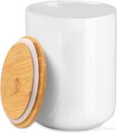 🍶 kopmath ceramic food storage jar, 35 fl oz (1000 ml), kitchen canister with bamboo lid – sturdy dishwasher-safe container for coffee, sugar, tea, nuts, snacks, and sourdough starter логотип