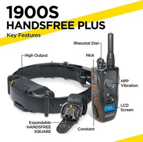 img 2 attached to 🐾 Dogtra 1900S HANDSFREE Series: Advanced Remote Dog Training E-Collar with Discreet Control, 3/4-Mile Range, IPX9K Waterproofing, High-Output Performance, and Ergonomic Design