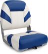 northcaptain t1 deluxe low back boat seat - stainless steel screws included! logo