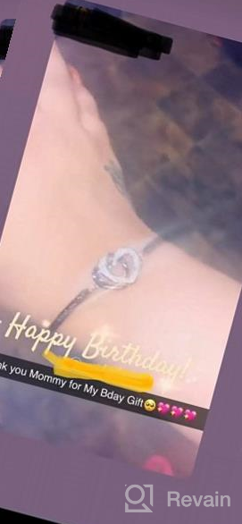 img 1 attached to 🎄 Aihitero Christmas Day Daughter Bracelet Gifts: Always My Daughter Forever My Friend Love Heart Bangle - Women/Girls Rose Gold Jewelry for Birthday, Anniversary, Thanksgiving, Xmas - Father Mother's Perfect Present! review by Andre Young