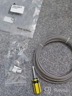 img 1 attached to 1/8" Wire Rope Kit - 66Ft/20M Stainless Steel Cable With Clamps, Thimbles & Crimping Loop For Cable Railing review by Mariealphonse Seattle