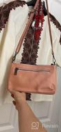 картинка 1 прикреплена к отзыву Small Leather Crossbody Bag: Lecxci Zipper Clutch Purse For Women'S Phone, Shoulder & Wristlet Wallet от Charles Woods